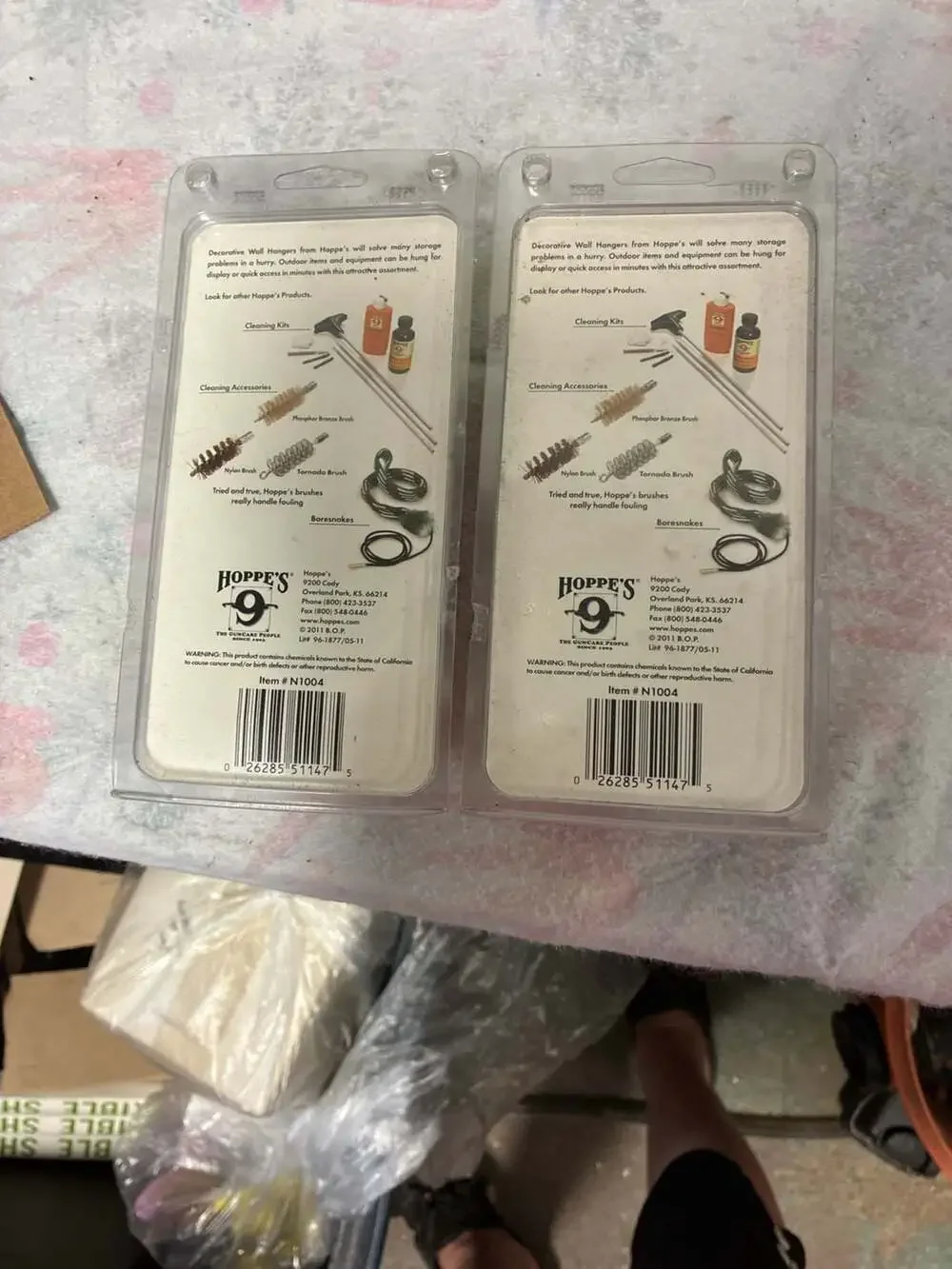 2 Packs Hoppe's 9 Solid Brass Gun Display Hangers N1004